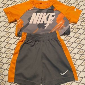 Toddler Nike shirt and shorts set